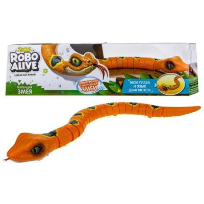 ZURU Игрушка Робо-змея RoboAlive, оранжевая 