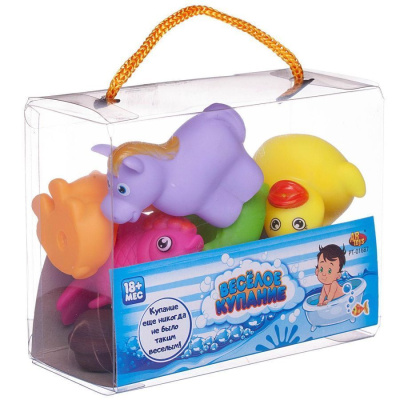 Веселое купание. Набор игрушек для ванны, 8 предметов (набор 3), в сумке