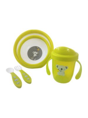 Набор детской посуды (зеленый) NEW