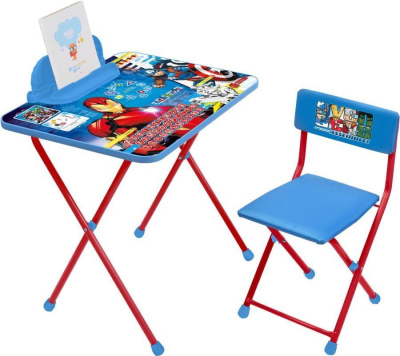 Д2А Комплект Disney 2 Мстители (стол +стул мягкий)