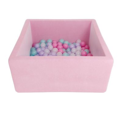 Romana Airpool Box Детский сухой бассейн  (розовый с розовыми шариками)
