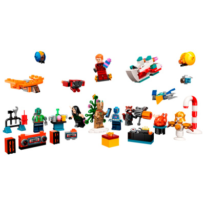 76231 Конструктор детский LEGO Marvel Адвент календарь Стражей Галактики, 268 деталей, возраст 6+