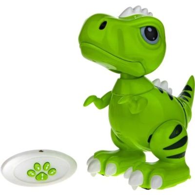 1TOY игрушка интерактивная Robo Pets Динозавр Т-РЕКС зеленый (4*ААА бат. не входят в комплект), ИК п
