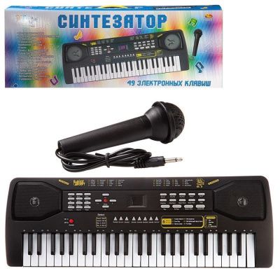 Синтезатор (пианино электронное), 49 клавиш, с адаптером