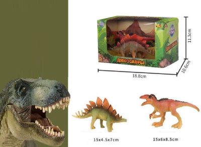 Юный натуралист. Набор игровой "Динозавры: Стегозавр против Аллозавра", в коробке