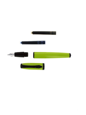 50311 Перьевая ручка в лаймовом металлическом корпусе (цвет чернил: синий), в подарочной коробке