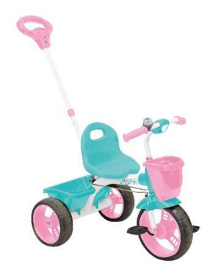 Велосипед трехколесный детский ВД2 ВД2/5 белый с розовым
