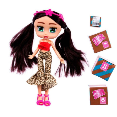 1toy Кукла Boxy Girls Hannah 20 см. с аксессуарами в 4х коробочках