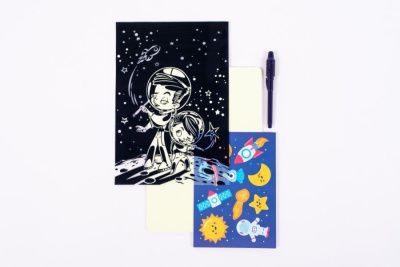 Набор для творчества СВЕТОВЫЕ КАРТИНЫ РС-245 А4 Космические приключения