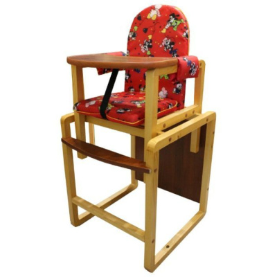 Стол-стул для кормления "Малыш" красный
