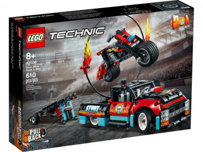 Конструктор LEGO TECHNIC Шоу трюков на грузовиках и мотоциклах