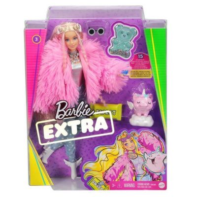 Barbie Экстра - Кукла в розовой куртке