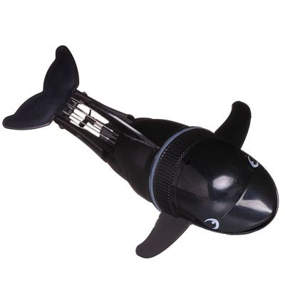 Веселое купание. Игрушка для ванны "Озорной дельфин"(плавает,ныряет,шевелит хвостом),черный,в коробк