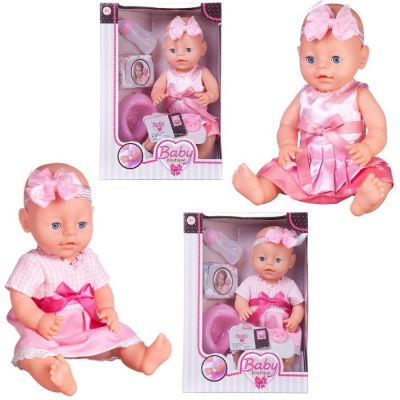 Пупс-кукла "Baby boutique" 40 см, пьет и писает, 2 вида, с аксессуарами