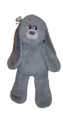 Заяц "Милашка" серый мягкая игрушка 75 см