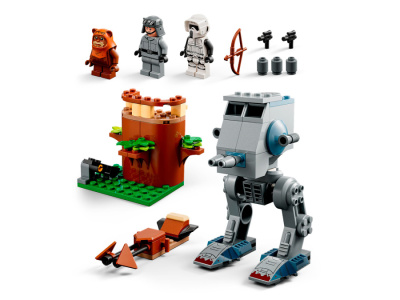 75332 Конструктор детский LEGO Шагоход AT-ST, 87 деталей, возраст 4+