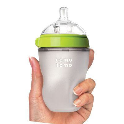Бутылочка для кормления COMOTOMO, цвет зеленый (250 мл) Comotomo Natural Feel Baby Bottle