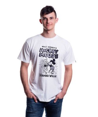 DISNEY MICKEY STEAMBOAT WILLIE T-SHIRT M + Dishonored 2 SET