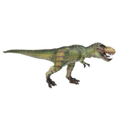 M5011B Фигурка Детское Время - Тираннозавр Рекс (с подвижной челюстью, идет, цвета: зеленый, желтый