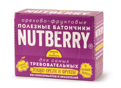 NUTBERRY Орехово-фруктовый батончик с кешью 35г