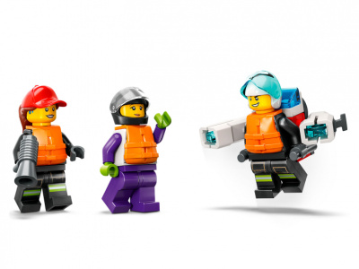 60373 Конструктор детский LEGO City Пожарно-спасательная лодка, 144 деталей, возраст 5+