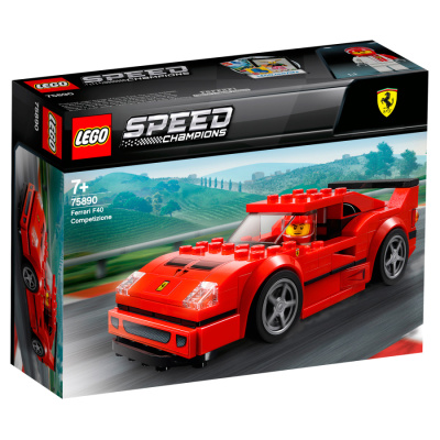 75890 Конструктор детский LEGO Speed Champions Автомобиль F40 Competizione, 198 элементов, возраст 7