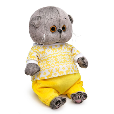 Мягкая игрушка BUDI BASA BB-109 Басик BABY в зимней пижамке 20 см