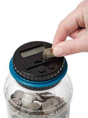 Электронная копилка со счетчиком монет