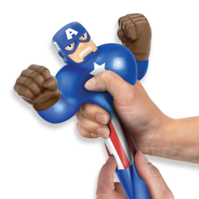 Гуджитсу. Игрушка тянущаяся фигурка Капитан Америка. ТМ GooJitZu