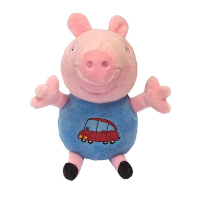 Мягкая игрушка "Джордж с машинкой" 18 см. ТM Peppa Pig