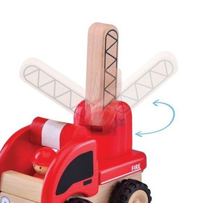 WW-4003 Деревянная игрушка "Пожарная машина, Miniworld"