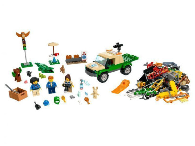 Конструктор LEGO CITY Миссия по спасению диких животных