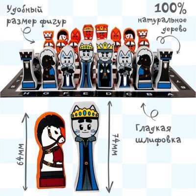 Логическая игра КРАСНОКАМСКАЯ ИГРУШКА ЛИ-16 Кото-шахматы