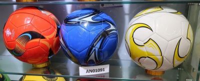 Мяч футбольный ПВХ (5 размер), цвет микс