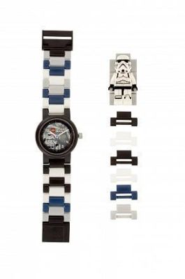 8021025 Часы наручные аналоговые LEGO Star Wars с минифигурой Stormtrooper на ремешке