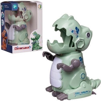 Игрушка заводная серия "Нажми и поедет. Динозавр", светло-зеленый, в коробке 10,4х7,8х14,5см