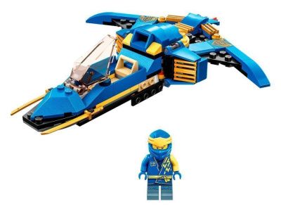 71784 Конструктор детский LEGO Ninjago Самолет-молния ЭВО Джея, 146 деталей, возраст 6+