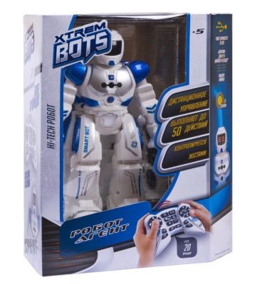Робот на д/у "Xtrem Bots: Агент", световые и звуковые эффекты, более 20 функций