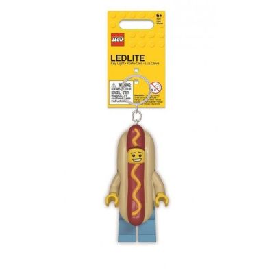 LGL-KE119 Брелок-фонарик для ключей LEGO Hot Dog Man - Человек-Хот-дог