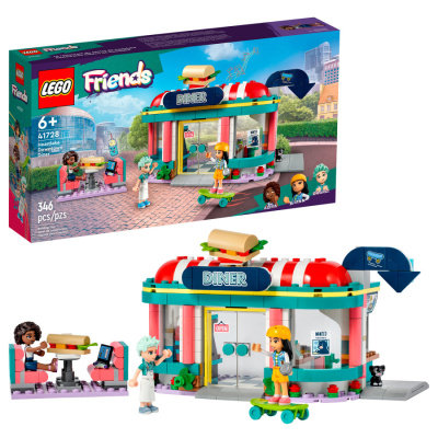 41728 Конструктор детский LEGO Friends Закусочная в центре Хартлейк-Сити, 346 деталей, возраст 6+