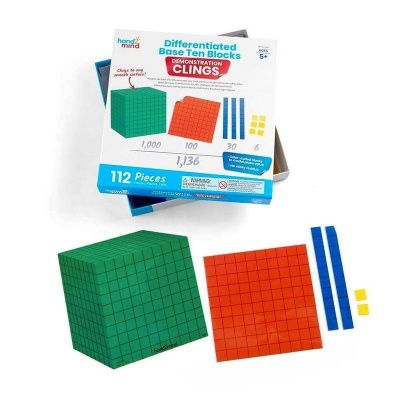 92855 Развивающая игрушка "Магнитные десятичные блоки"  (демонстрационный материал, 112 элементов)