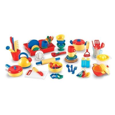 LER9157 Развивающая игрушка посуда "Делюкс"  (серия Pretend & Play, 76 элементов)