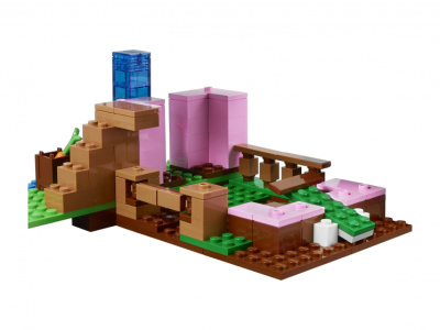 21170 Конструктор детский LEGO Minecraft Дом-свинья, 490 деталей, возраст 8+