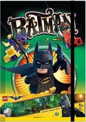 51732 Книга для записей (96 листов, линейка)  с резинкой LEGO Batman Movie (Лего Фильм: Бэтмен)
