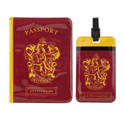 Дорожный набор Гарри Поттер Гриффиндор (обложка для паспорта, бирка для чемодана)
