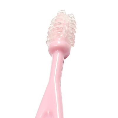 Набор зубных щеточек 3шт. в упаковке (розовый)