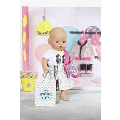 Игрушка BABY born Модный городской наряд с жакетом для куклы 43 см, вешалка