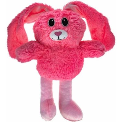 1TOY Мягкая игрушка заяц Потягун розовый, 80см