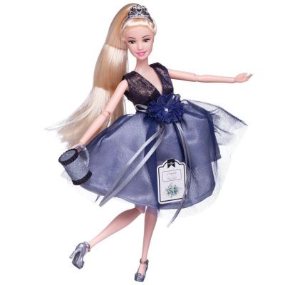 Кукла "Amelia. Вечерний раут" в платье без рукавов с двухслойной юбкой, светлые волосы 30 см