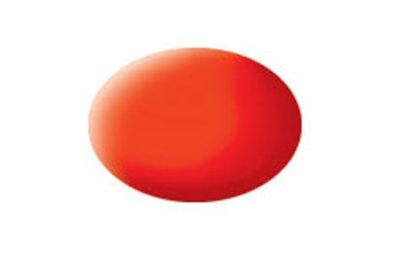 Аква-краска светящаяся оранжевая матовая